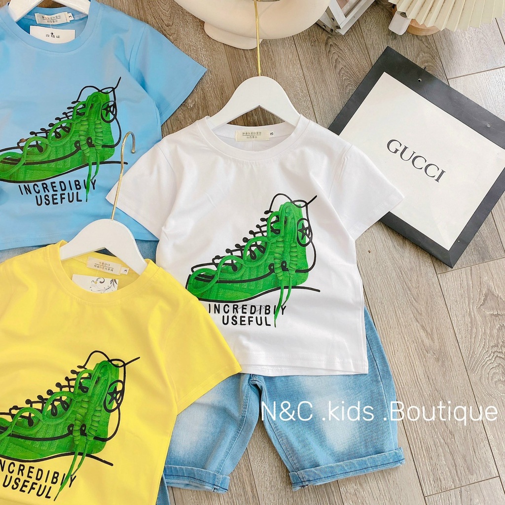 Sét bộ áo giày kèm quần jean cho bé