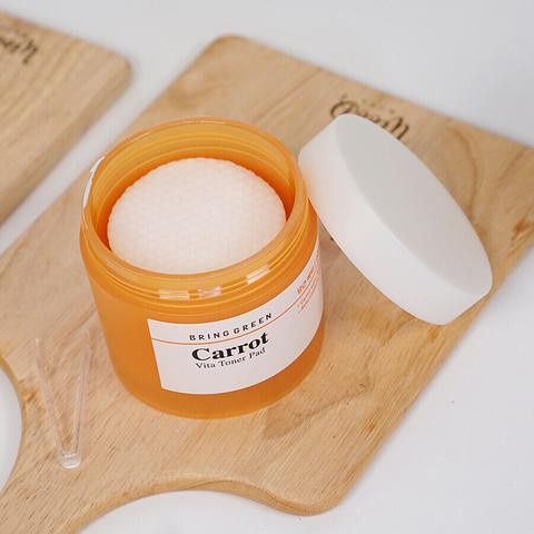 Toner Dạng Miếng Aprilskin Real Calendula Peeling/Carrotene Vitamin Pad 35g  _ Nước Hoa Hồng Dạng Miếng