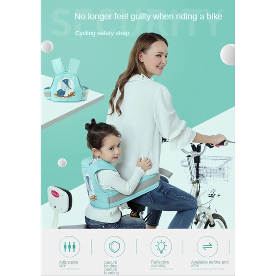 Dây đai an toàn bảo vệ bé khi đi xe máy tiện dụng