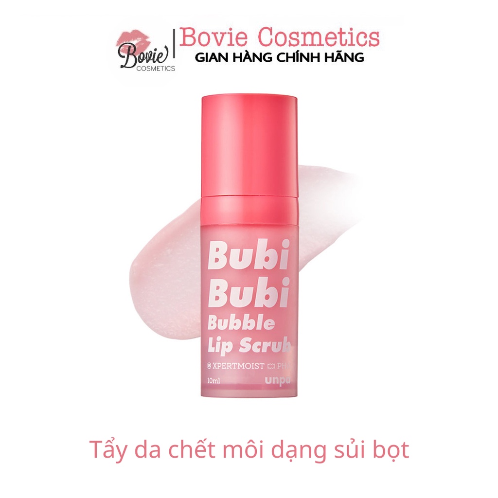 Tẩy tế bào da chết dưỡng môi dạng sủi bọt Bubi Bubi Lip By Unpa