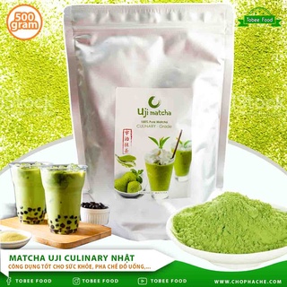 Bột Trà Xanh Matcha UJI Nhật Bản ( gói 500 gram ) Hàng Cao Cấp - Dùng trà sữa Matcha - Trà xanh nguyên chất