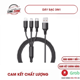 Dây sạc 3in1 dành cho iphone - samsung - oppo - xiaomi