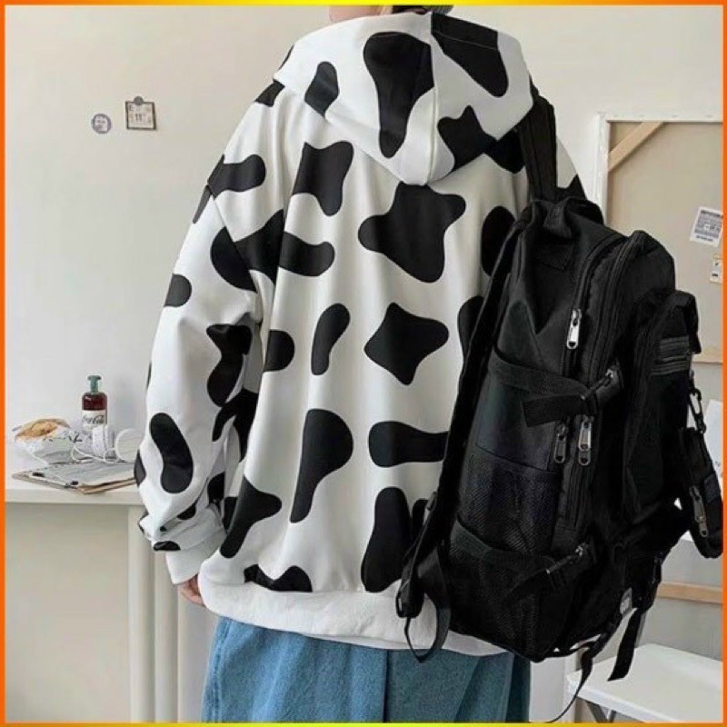 Áo khoác dây kéo in 3D bò sữa siêu đẹp, trẻ trung năng động