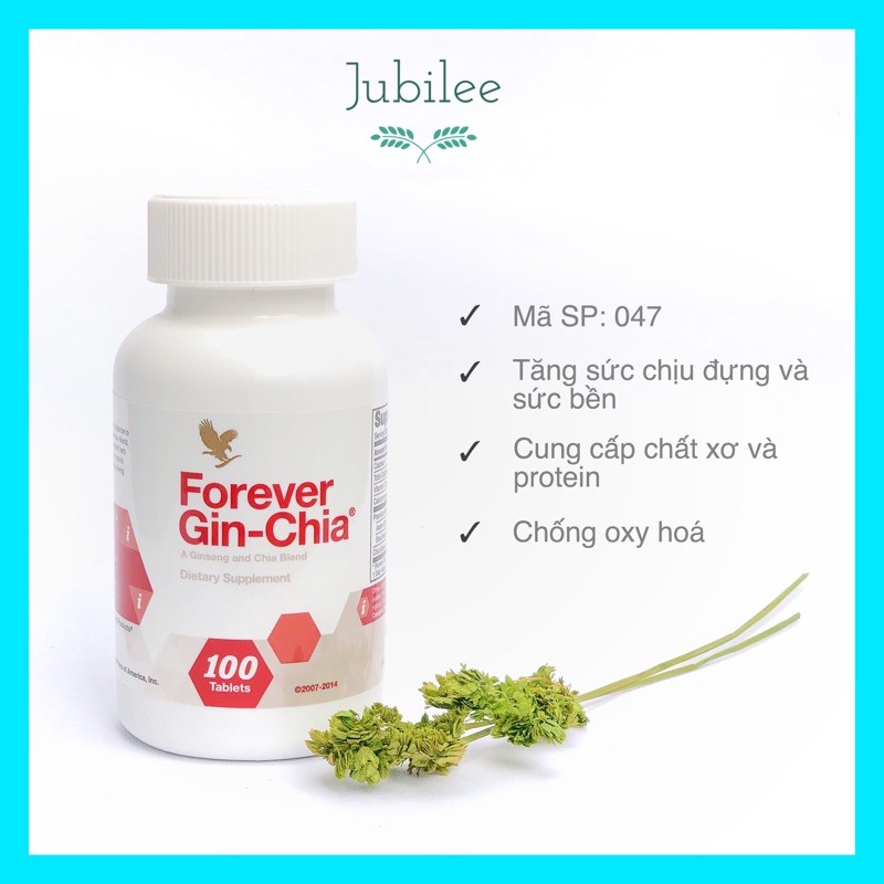 Viên bổ sung dinh dưỡng Forever Gin-Chia