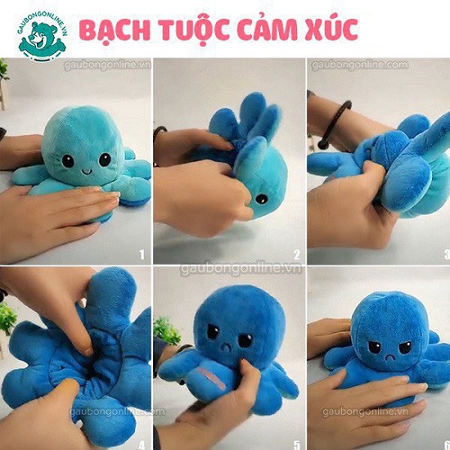 Bạch Tuộc Cảm Xúc Bông Cao Cấp- Hàng Quảng Châu Cao Cấp 20-30 cm