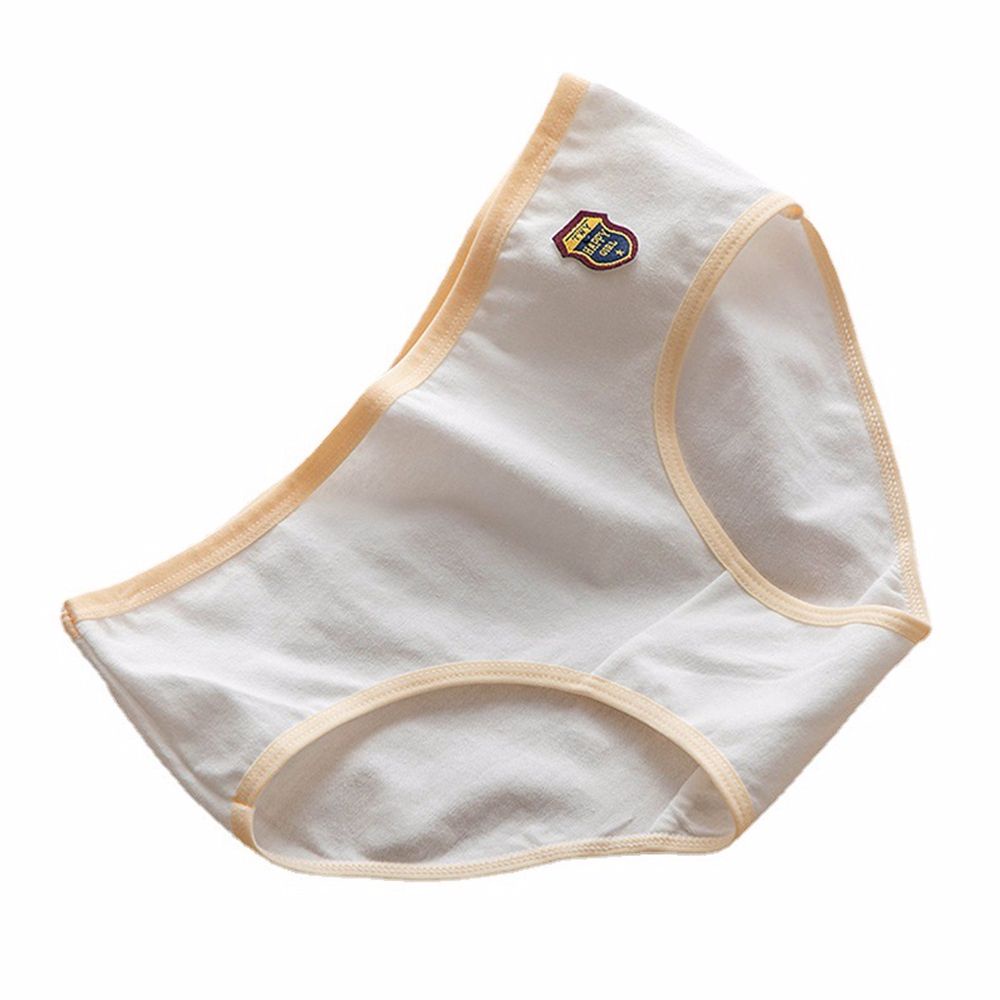 Quần lót nữ vải cotton thoáng khí lưng vừa họa tiết kẻ sọc có đính nơ gợi cảm phong cách Hàn Quốc