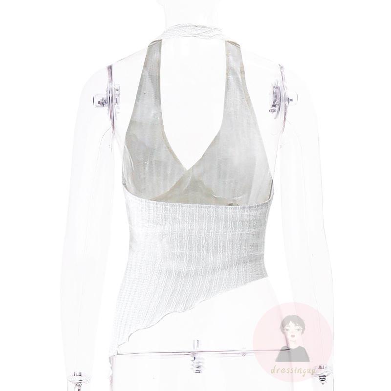 Áo Tank Top Cổ Chữ V Màu Sắc Đơn Giản Cho Nữ