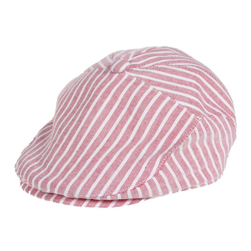 Mũ Beret Kẻ Sọc Phong Cách Vintage Cho Bé Trai