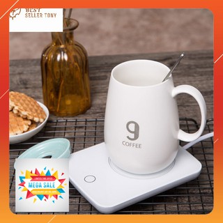 Sale Hot - Đế hâm nóng ly cà phê 50 Độ C cao cấp New 2019 [Slimz]
