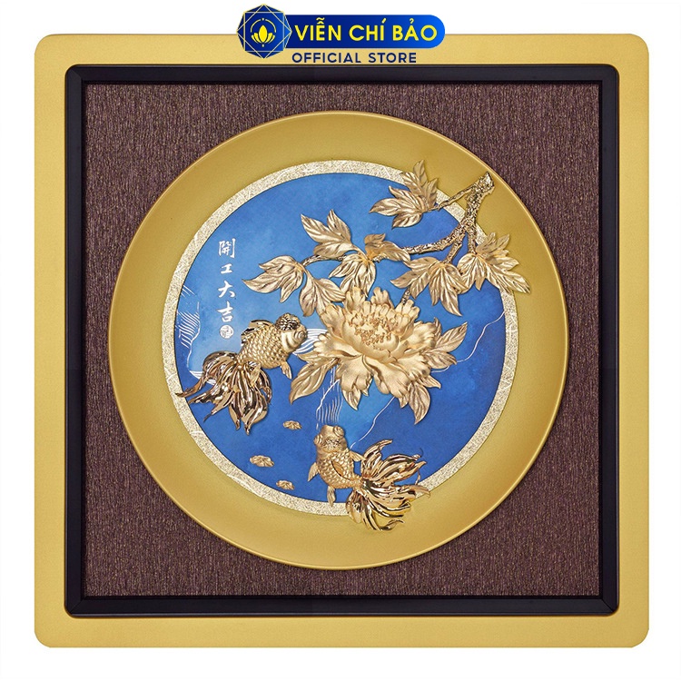 Tranh mã đáo thành công Dát Vàng vật phẩm trang trí nhà cửa quà tặng cao cấp Viễn Chí Bảo M600144