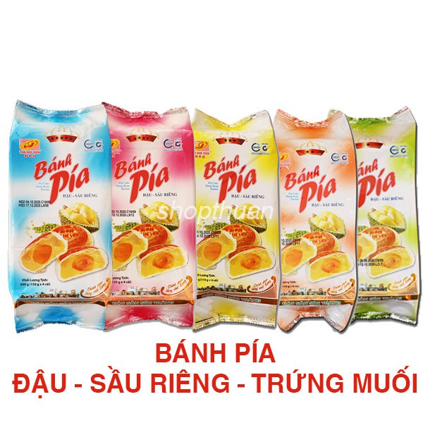 Bánh Pía Đậu Sầu Riêng Trứng Muối - Tân Huê Viên