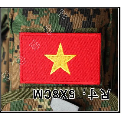 Tấm Patch Thêu dán ráp Velcro cờ Việt Nam và nước ngoài NASA, LHQ Miếng dán ráp logo cờ Áo Khoác Băng Tay Ba Lô Vải nhám