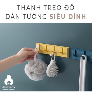 GIÁ TREO ĐỒ - Giá móc treo đồ nhà tắm 4 chấu siêu dính bền bỉ tiện lợi - IDEALHOME