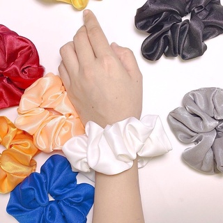 Scrunchies cột tóc lụa cao cấp, voan kính siêu xinh
