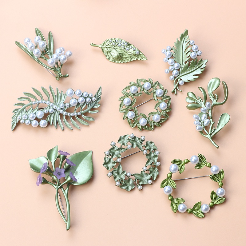 (MớI) Ghim GàI ÁO HợP Kim ĐíNh NgọC Trai Giả Xinh XắN