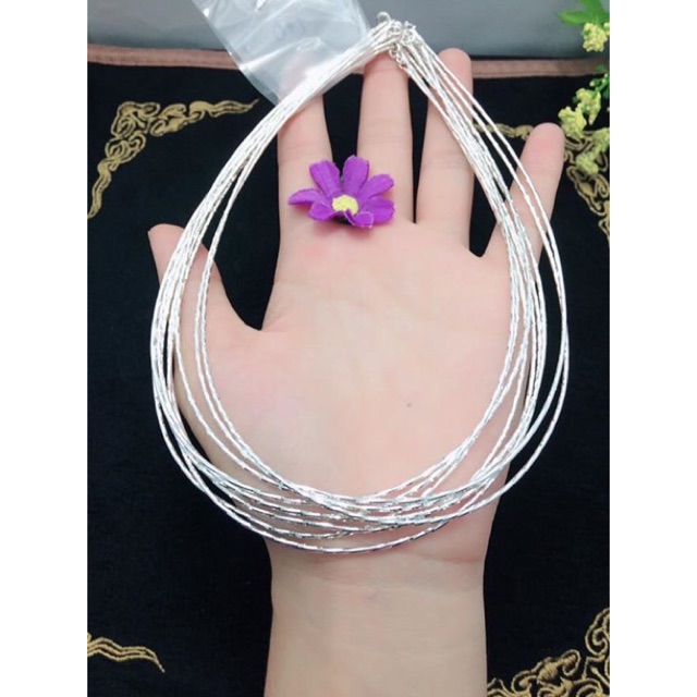 Kiềng cổ nữ bạc ý nhỏ xinh cao cấp - THJ SLIVER