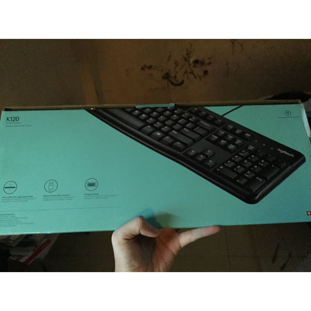 Bàn Phím Có Dây Logitech K120 - Hàng Chính Hãng