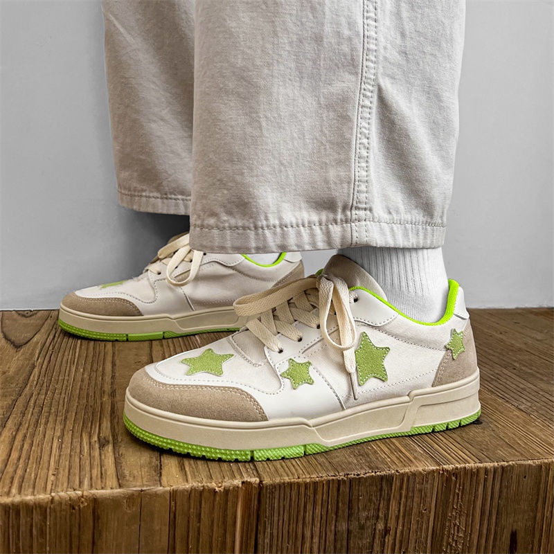 VANS Giày Lười canvas Họa Tiết Ngôi Sao Phong Cách Retro Thời Trang Mùa Hè Mới Cho Nam