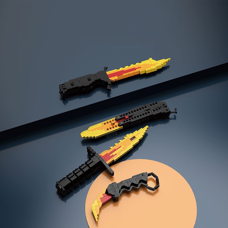 Đồ Chơi Lắp Ráp Mô Hình Dao Butterfly, M9 Bayonet, Karambit, Bouy Trong CSGO - Xếp Hình Phát Triển Trí Tuệ Cho Bé