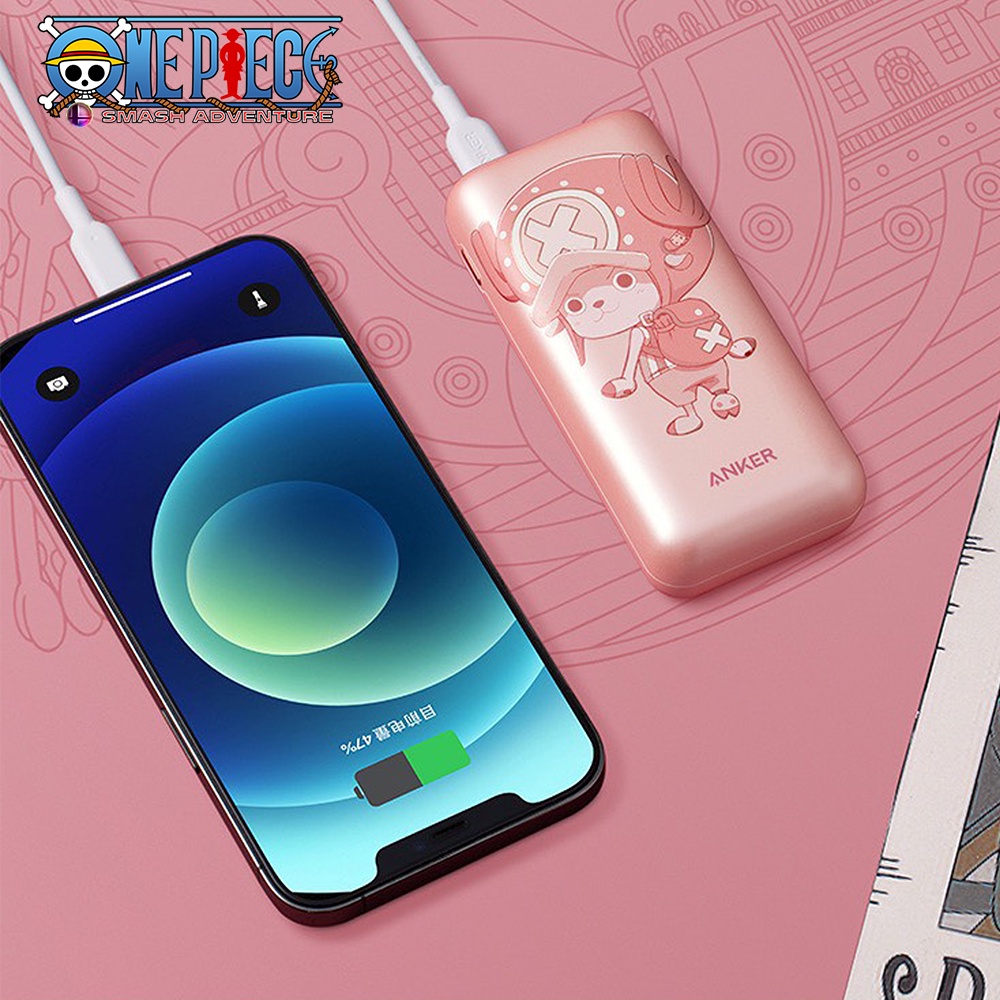 Sạc dự phòng Anker One Piece Chopper Hồng 10000mAh Sạc nhanh 20W Iphone - A9514 Hải Tặc