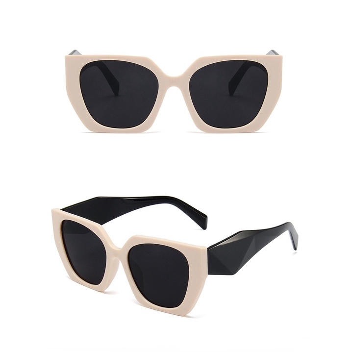 Kính Mát Gọng Đính Kim Cương Màu Tương Phản Thời Trang Cho Nữ