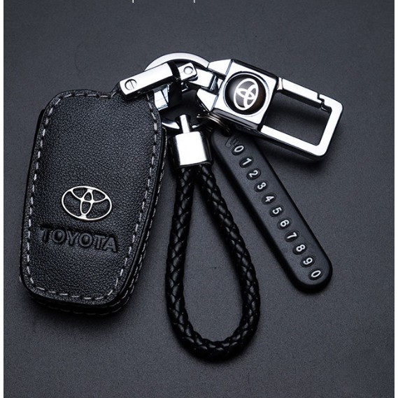 Bao Da Đựng Chìa Khóa Xe Hơi Toyota YARIS ALTIS CAMRY RAV4 Sienta CHR AURIS