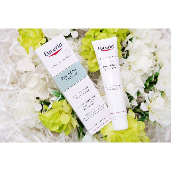 Tinh Chất Eucerin Giảm Mụn Eucerin Pro Acne A.I Clearing Treatment 40ml Nhờn Serum Proacne Solution AI Kem