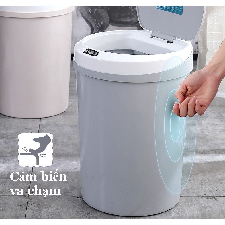 Thùng rác cảm ứng thông minh DustBin ( Plus ) 12 Lít -3 Chế độ ( Tự động - Thủ công )