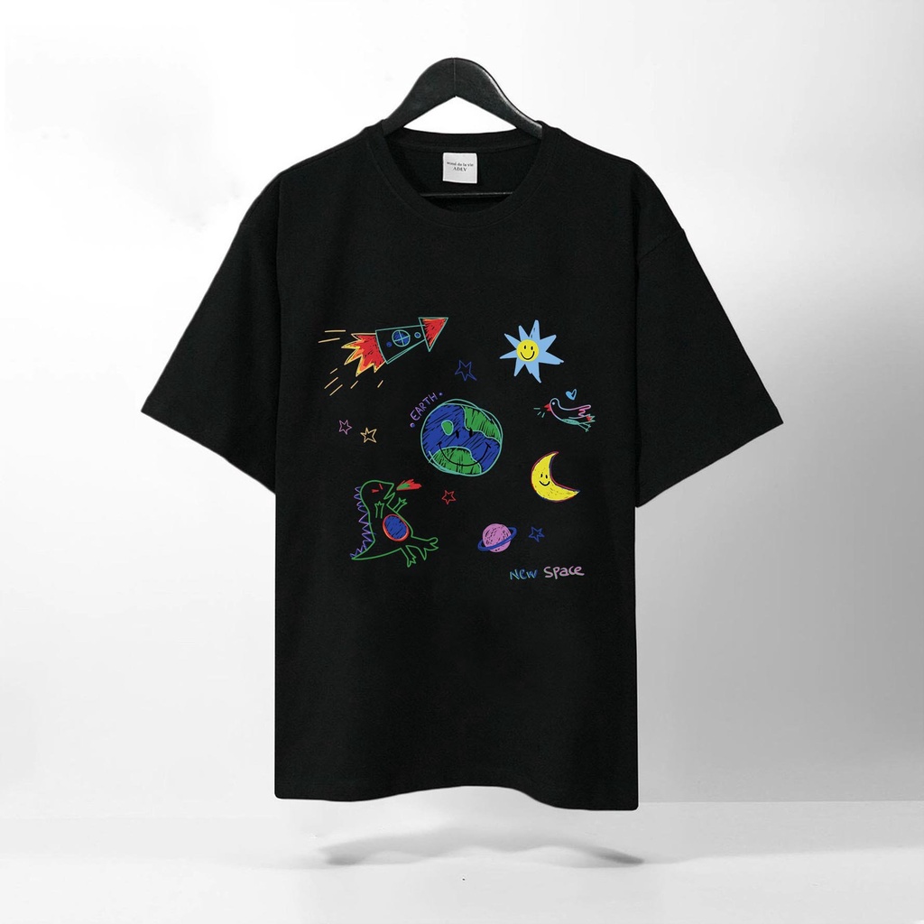 Áo Thun Tay Lỡ Acmé De La Vie (ADLV), Form rộng oversize, áo phông unisex, chất liệu Cotton - KKIM Shop