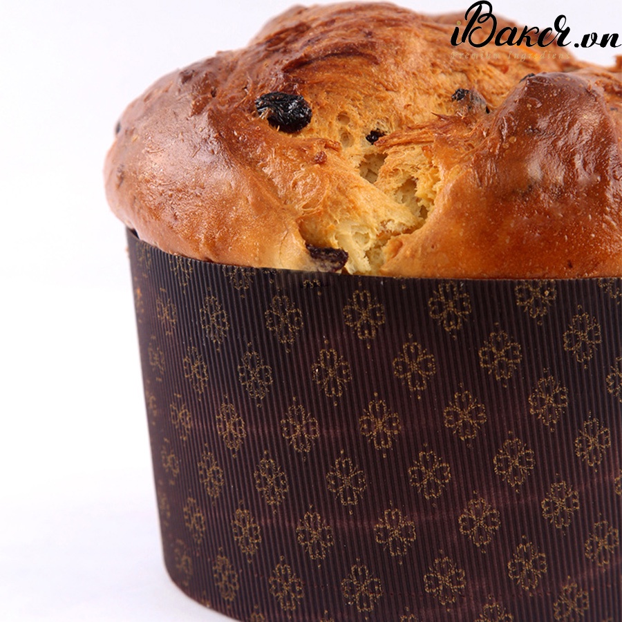 Cup giấy đựng bánh panettone 4 inch - Màu nâu set 5