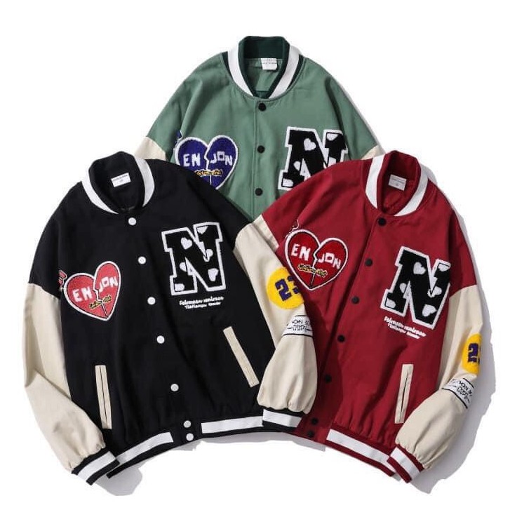 Áo Khoác Nữ, Áo Bomber Chữ N 3 Màu Chất Nhung Tăm Siêu Hot | BigBuy360 - bigbuy360.vn