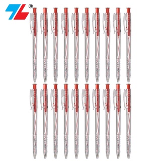 Bút bi Thiên Long TL027 0.5mm xanh đen đỏ tím hàng chính hãng