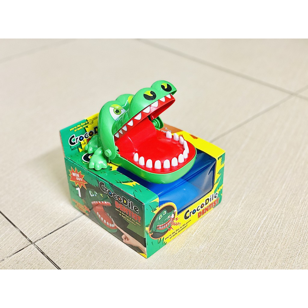 ĐỒ CHƠI CÁ SẤU CẮN TAY, trò crocodile dentist cho trẻ em bé, game tiệc tùng party may rủi hên xui, chọn răng vui nhộn