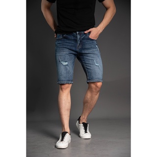 Quần short jean nam rách H90 cao cấp chất bò co giãn J021
