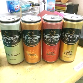 4 Lon StrongBow Cider GoldApple 330ml