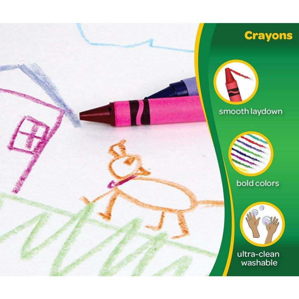 HỘP 48 BÚT MÀU SÁP CRAYOLA Classic Ultra-Clean Washable Crayons