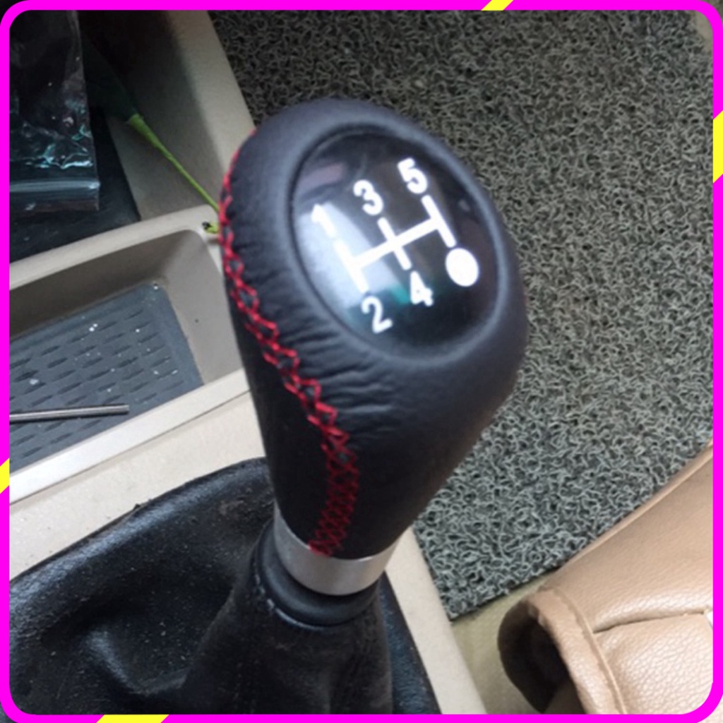 Tay nắm cần số sàn lắp cho các loại cần số ô tô, Universal Car Leather Gear Shift Knob