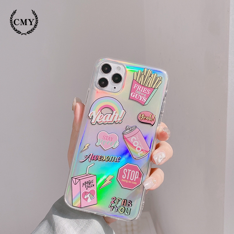 ốp iphone 11 Ốp điện thoại in họa tiết khoai tây chiên cho iPhone 11/11Pro 11pro Max X XR XS XS MAX 6 7 8 plus SE