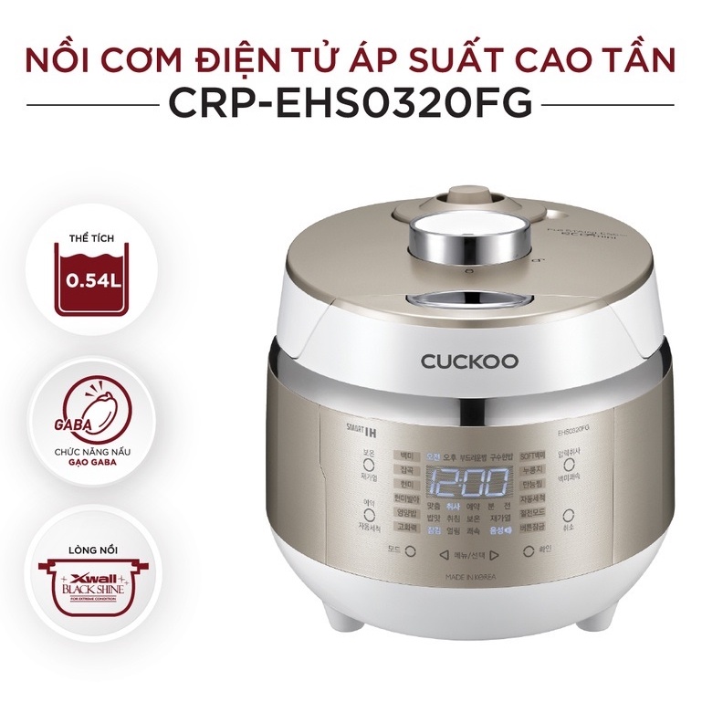 Nồi cơm điện Cao tần Cuckoo CRP-EHS0320FG - Hàng chính hãng