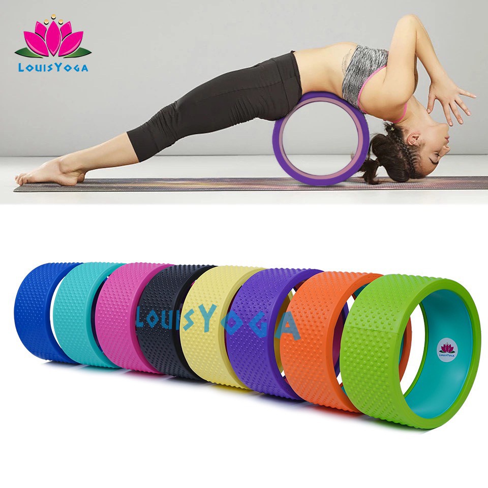 VÒNG TẬP YOGA 33cm,34cm trơn,gai Khung Nhựa ABS Bọc TPE Cao Cấp Loại 1(Hàng Có Sẵn)