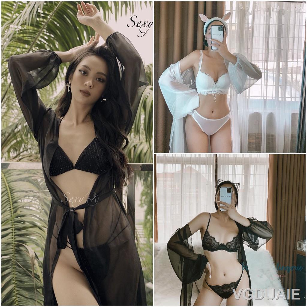 ✙▪Áo choàng đi biển (20 mẫu dài-ngắn) Áo khoác ngoài bikini đồ ngủ kimono voan ren hàng đẹp | BigBuy360 - bigbuy360.vn