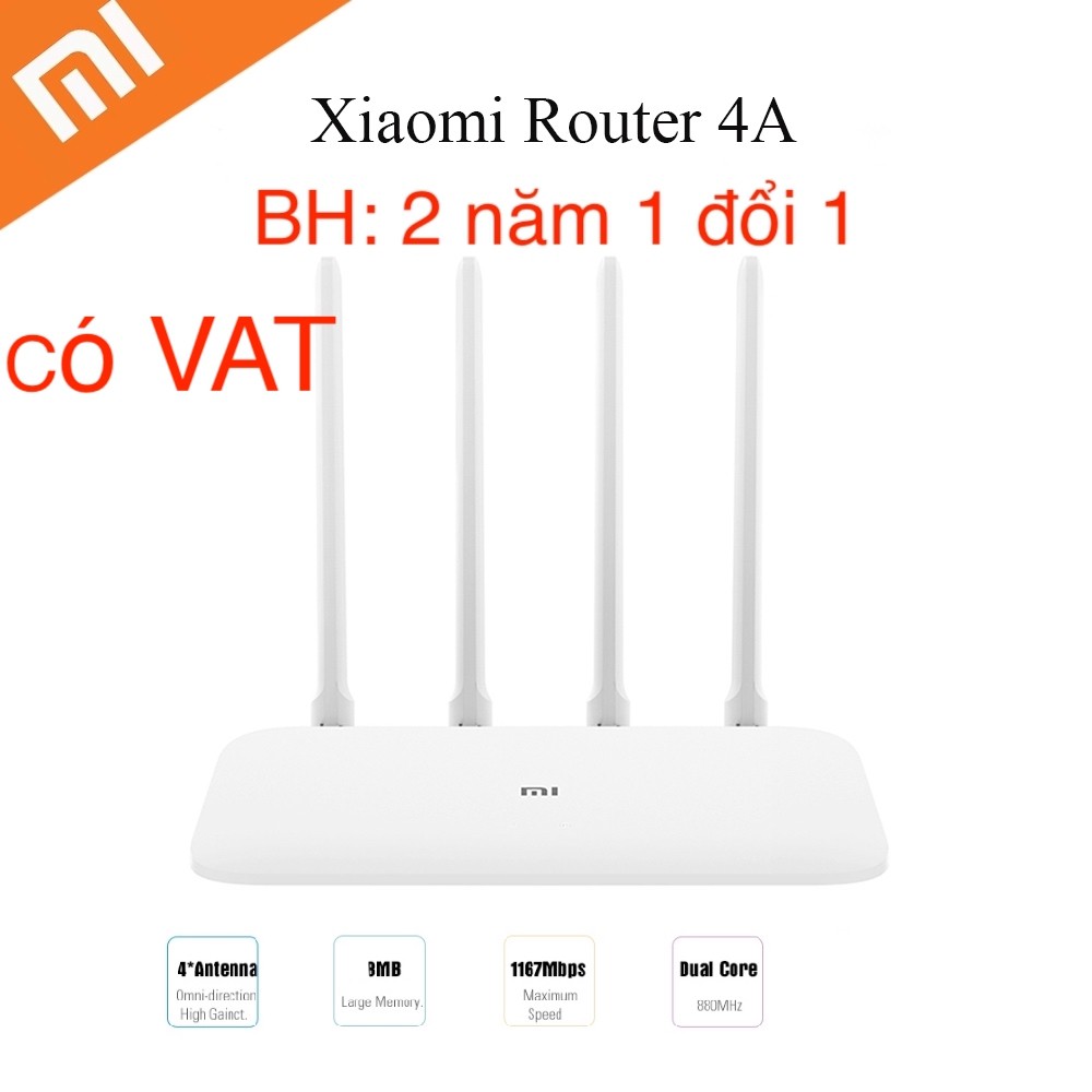 Xiaomi AC 1200Mbps Dualband Bộ Phát Wifi R4AC - Mi Router 4A - Quốc Tế Tiếng Anh-BH 2 năm 1 đổi 1-Hàng Chính Hãng | BigBuy360 - bigbuy360.vn