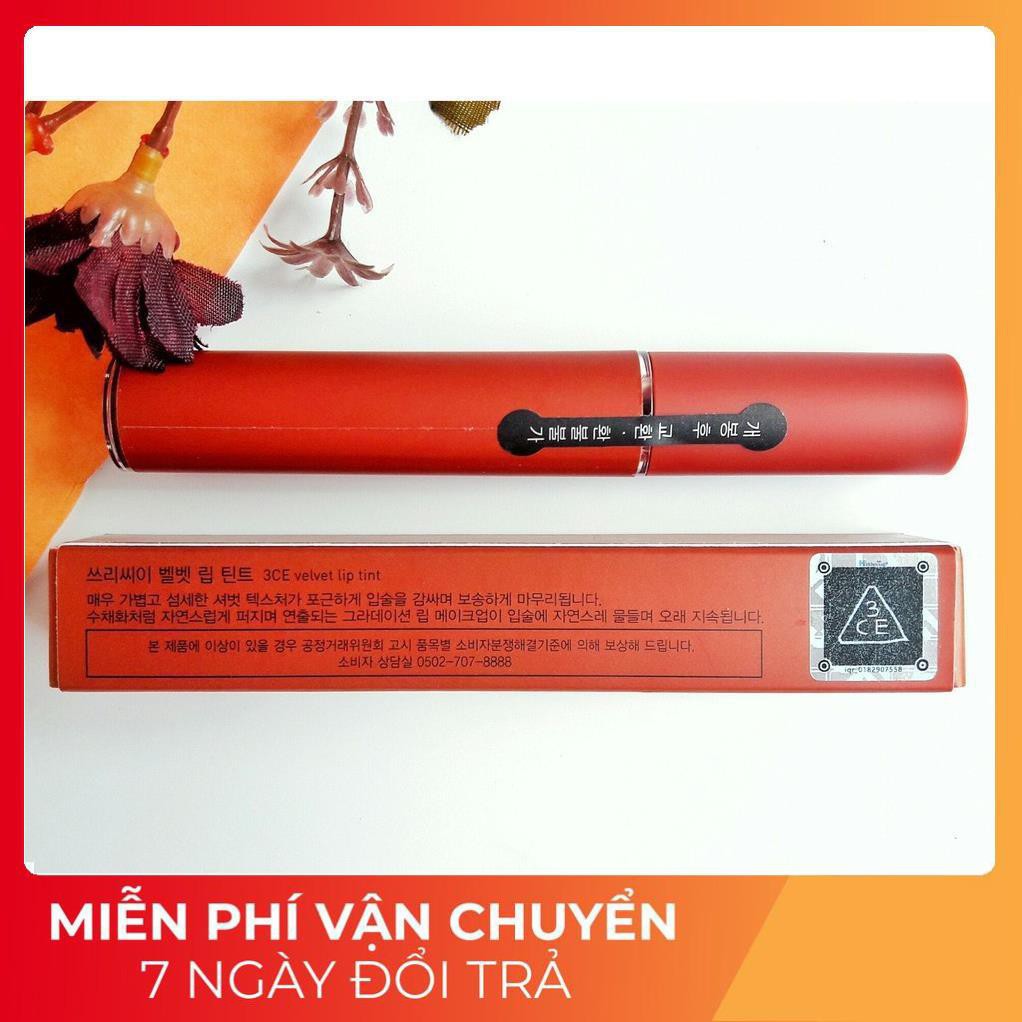 [FULL BOX] Son 3CE VELVET LIP TINT Auth cam kết hàng Chính hãng, Check mã Hidden tag