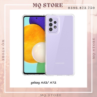 Ốp lưng Samsung A52 / A72 Ốp dẻo trong TPU loại tốt, bảo vệ camera