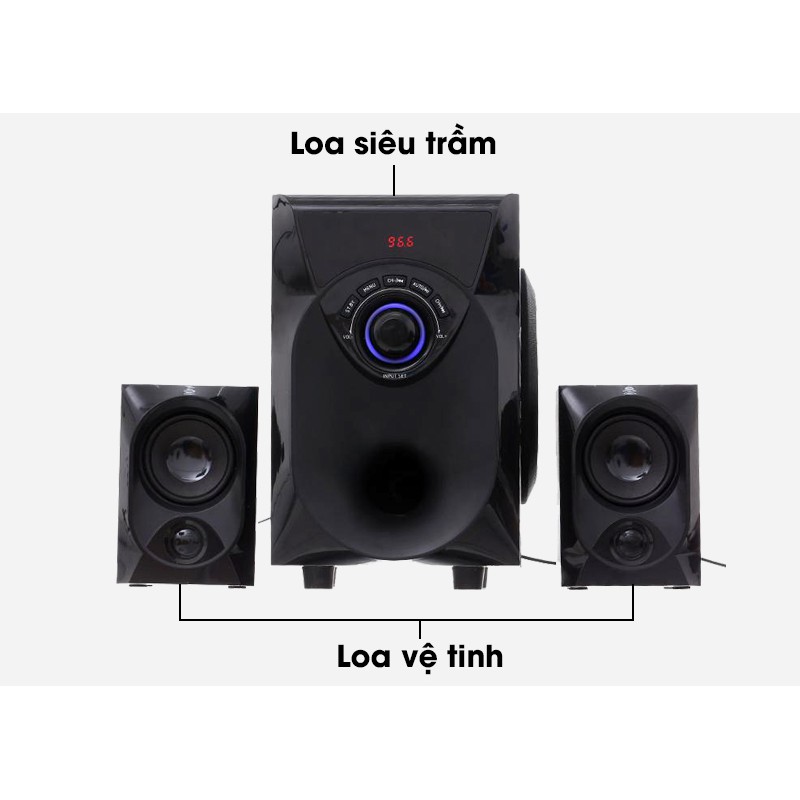 Loa Vi Tính Bluetooth Enkor E206 Đen Hàng trưng bày không hộp