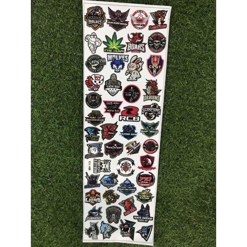 Tem Wave Anpha 50-100-110 Mẫu Rs 3 Lớp Chống Nước Đủ Màu