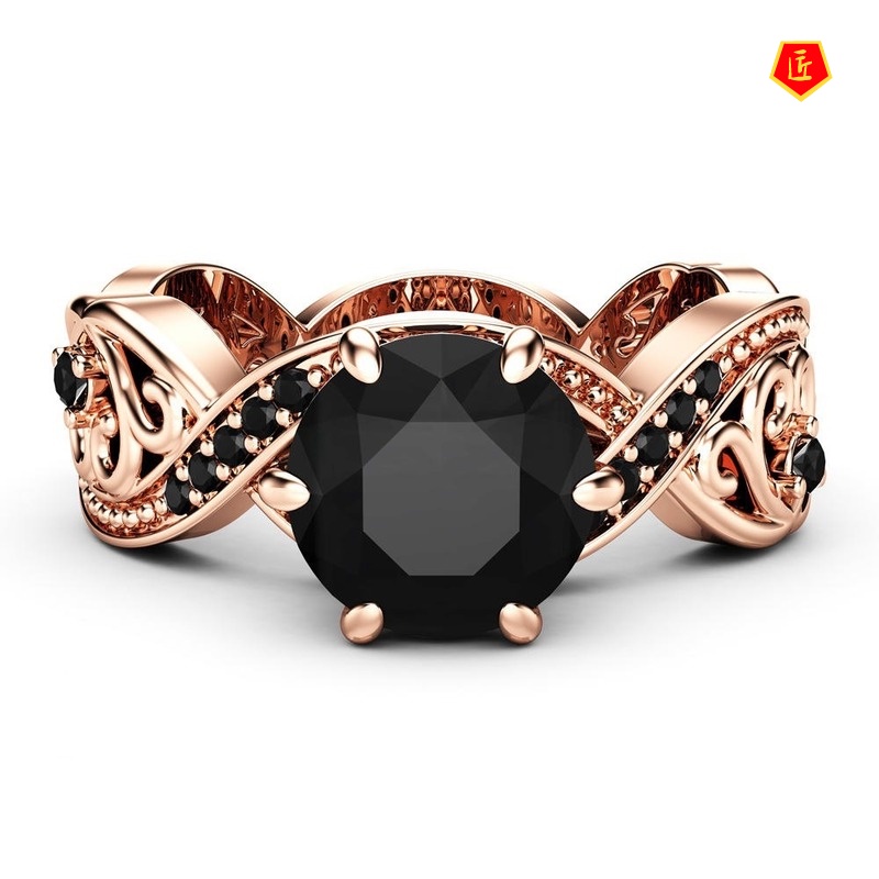 (Hàng Có Sẵn) Nhẫn Đính Đá Hồng Ngọc Và Đá Ruby Thời Trang Cho Nữ