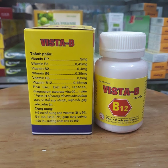 VISTA B12 lọ 100 viên bổ sung vitamin nhóm B