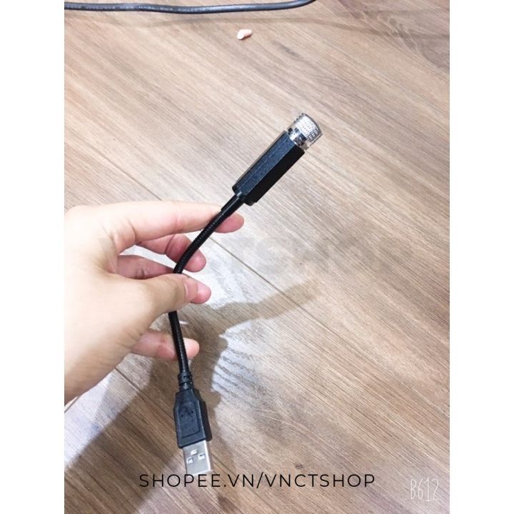 Đèn led chiếu sao chiếu trần xe ô tô, trần nhà bầu trời sao tia laser trang trí cắm cổng usb