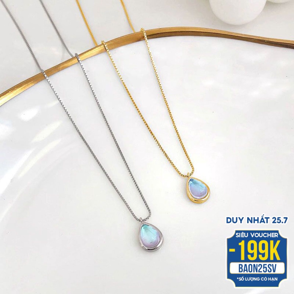 Dây Chuyền Bạc Nữ Đính Đá Sáng Cá Tính Bằng Bạc Thật S925 Cao Cấp DB2475 Bảo Ngọc Jewelry
